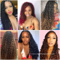 Boho Box Braids Curly Ends Synthetic Crochet Hair